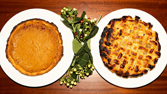 Thanksgiving pie at Bettini