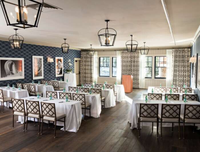 Menemsha Room set up for a meeting at the Harbor View Hotel.
