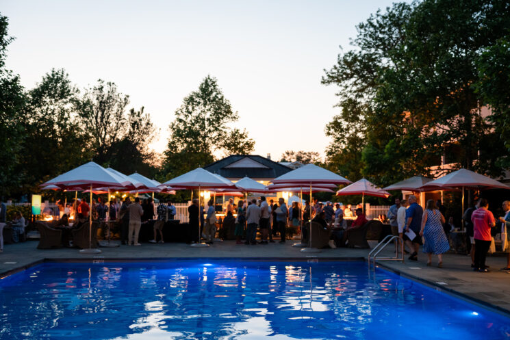 An event at the Roxy Pool Bar at Harbor View Hotel.
