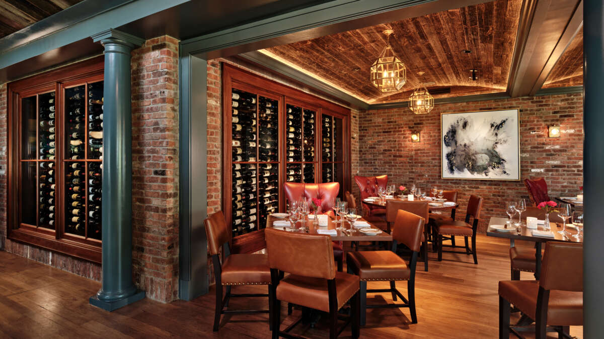 The Bettini Restaurant and Wine Room at Harbor View Hotel on Martha's Vineyard.