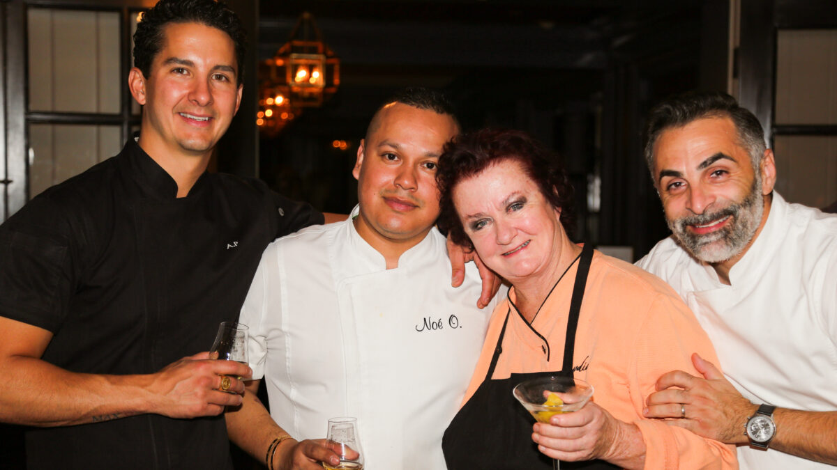 Chefs Alex Pineda, Noe Ortega, Lydia Shire and Giampiero Gaglio at Harbor View Hotel on Martha's Vineyard.