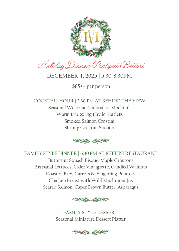 Small Business Holiday Menu