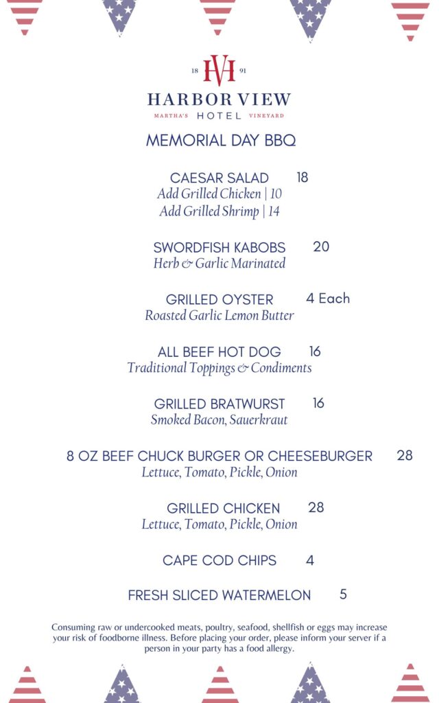 Memorial Day BBQ Menu