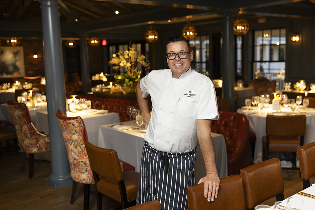 Chef Jon Ashton in Bettini Restaurant.