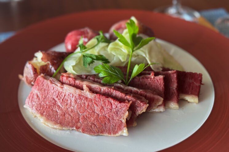 Corned Beef and Cabbage Dinner.